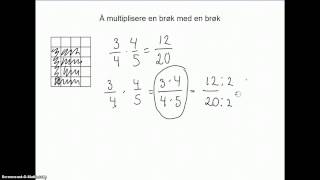 Å multiplisere en brøk med en brøk forkorting [upl. by Stromberg]