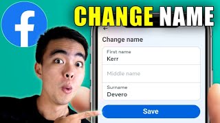 How to Change Your Name on Facebook 2024 Update [upl. by Nylatsirk]