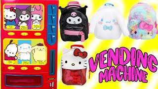 Vending Machine Surprises New Real Littles Sanrio Backpacks [upl. by Hgieleak706]