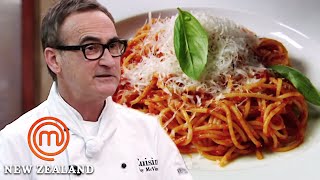 How To Cook The Perfect Italian Tomato Sauce  MasterChef New Zealand  MasterChef World [upl. by Maibach405]