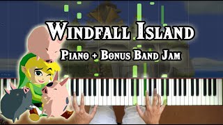 Zelda Wind Waker  Windfall Island SynthesiaPiano TutorialHow To PlaySheet MusicCeltic [upl. by Zanze661]