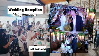 Sample Wedding Reception Program Flow amp Host’s Script Intimate Civil Wedding 2022 [upl. by Kyre957]