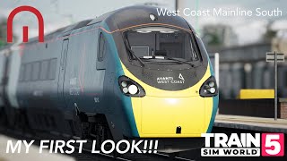 Train Sim World 5  MY FIRST LOOK at the Class 390 Pendolino [upl. by Rube849]