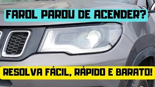 Resolva o problema do Jeep Compass falhando o farol Xenon [upl. by Inman]