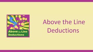 AbovetheLine Deductions [upl. by Shaff]