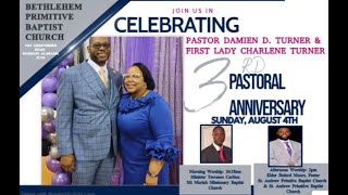 Pastor Damien D Turner 3rd Pastoral AnniversaryMorning Service [upl. by Lumpkin]