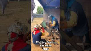 Welding Test in the working field💟 viralvideo arcwelding skilldevelopment testing🙏✅🤟 [upl. by Minerva]