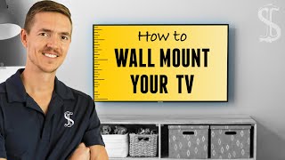 How to Mount a TV to the Wall Simple and Safe Steps [upl. by Lagasse828]