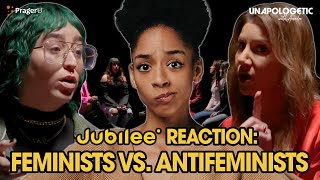 REACTION Female Feminists Debate Antifemininists on Jubilee Spectrum [upl. by Levana190]