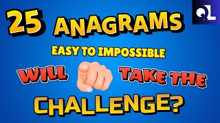 NEW Anagrams Quiz Game  How Many Will You Solve [upl. by Odrarebe]