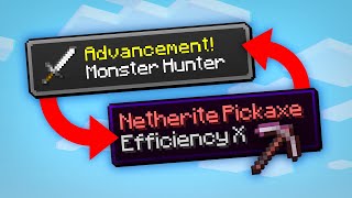 Minecraft But Advancements Give OP Items [upl. by Dduj]