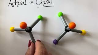 Tutorial Chiral vs Achiral molecules ASMR professor [upl. by Anidam]