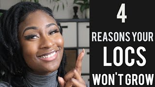 4 Reasons Why Your Locs Arent Growing  Tips and More [upl. by Nalepka]