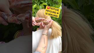 🆘TESTUJĘ fryzurę w 15 SEKUNDZROBISZ PRÓBĘ🙏🏼ivoadventures hairtutorial hair testujemy diy [upl. by Kelby325]