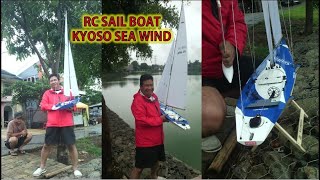 RC SAILBOAT KYOSHO SEAWIND  fiberglass rc boat hulls  video lama [upl. by Gamber]