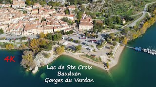 4K  Bauduen  Lac de Ste Croix  Gorges du Verdon  Détente [upl. by Berlyn]