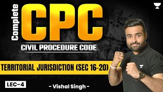 Complete Civil Procedure Code 1908 Territorial Jurisdiction Sections 1620  Vishal Singh [upl. by Julietta]