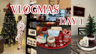 VLOGMAS DAY 1  Vlogmas Intro 2023 Setting Up Christmas Tree amp House Decor [upl. by Meibers]