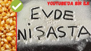 ŞOK ŞOK ŞOK‼️EVDE GERÇEK MISIR NİŞASTASI YAPIMI✅💯YOUTUBEDA BİR İLK‼️✅ MELEKLE YEMEK💯 [upl. by Eiramanit]