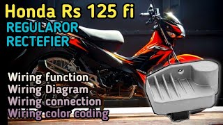 Xrm 125 fi  Rs 125 fi Regulator rectefier wiring connection and diagram Tagalog tutorial [upl. by Arehc]