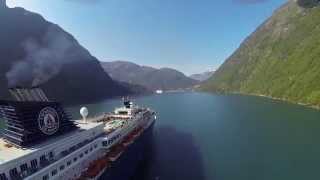 Croisière Fjords de Norvège  Hellesylt  Geiranger [upl. by Ama559]