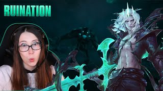 RUINATION  League of Legends Season 2021 Cinematic Reaction  League Player Reacts [upl. by Nivat795]