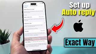 How to set up auto reply text on iphone 2024 [upl. by Nazay]