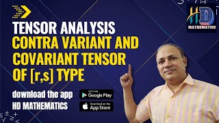 contravariant and covariant tensor of higher rank tensor of type rs tensor analysis by Hd sir [upl. by Nellahs]