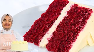 Super moist traditional RED VELVET CAKE recipe with ERMINE FROSTING [upl. by Ilaw]