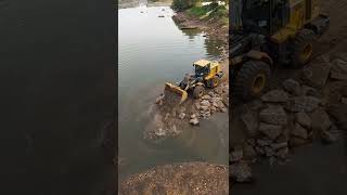 Cofferdam Construction in Progress across the Ogun River Nigeria [upl. by Lainad]