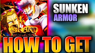 How To GET SUNKEN ARMOR SHOWCASE In Grand Piece Online  ROBLOX [upl. by Suzetta735]