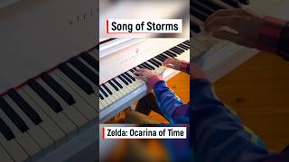 Song of Storms Zelda Ocarina of Time  Piano [upl. by Yanehs]