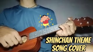 SHINCHAN THEME SONG  UKULELE COVER  VICKY SHARMA MUSIC [upl. by Pietro]