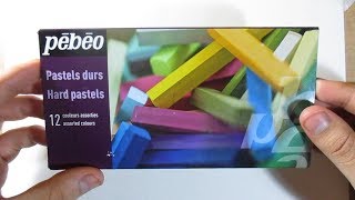 Unboxing y Review Tizas Pastel para Dibujo  Marca PEBEO [upl. by Sher]