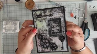 Carterie  Utilisation des classeurs dembossage 3D de Tim Holtz [upl. by Reinal]