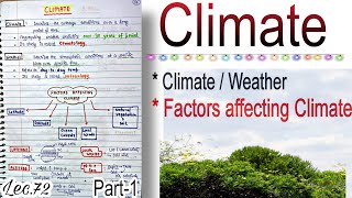 Climate Introduction Part 1  World Geography  Lec72  An Aspirant [upl. by Obelia]