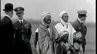 Muhammad Dikko Emir of Katsina flying after Royal Airforce Tour in Essex England 1933 [upl. by Emirac]