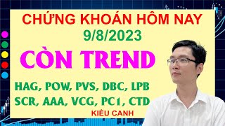 Chứng Khoán Hôm Nay💖Nhận Định Thị Trường Chứng Khoán Cổ Phiếu HAG POW PVS DBC LPB  Kiều Canh [upl. by Aicats]