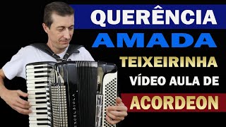 QUERÊNCIA AMADA  TEIXEIRINHA  Vídeo Aula de Acordeon Passo a Passo [upl. by Htebezile]