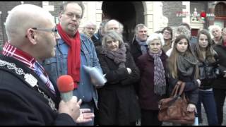 Herdenkingssteen voor Klaas Jan Mulder op Koeplein [upl. by Lilia]