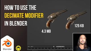 Blender tip How to use the Decimate Modifier [upl. by Saire]