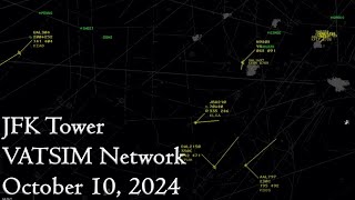 JFK Tower  101024  VATSIM [upl. by Annerb]