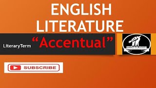 English Literature  Literary Term  AccentualSyllabic verse [upl. by Onimixam]