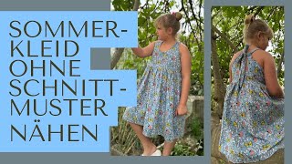 Sommerkleid ohne Schnittmuster nähen  DIY mit Annas Nähschule [upl. by Tnecnivleahcim]