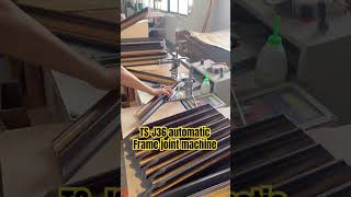 TSJ36 frame underpinner vnailer  v nails joiner  frame joint machine  photoframe woodworking [upl. by Annayk168]