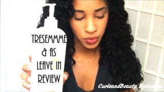 TRESemme Moisture Rich Conditioner amp as LEAVE IN  REVIEW ♡ [upl. by Niriam]