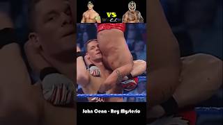 John Cena vs Rey Mysterio 🤯🤯 wwe shorts [upl. by Roshelle]