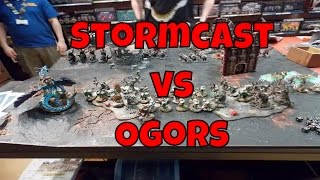 AoS Battlereport Stormcast vs Ogors 1500 pts [upl. by Rutger]