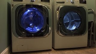 LG Mega Capacity 52 CU FT Front Load Washer and 90 CU FT Dryer Review [upl. by Illom65]