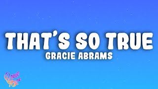 Gracie Abrams  That’s So True [upl. by Cohla]